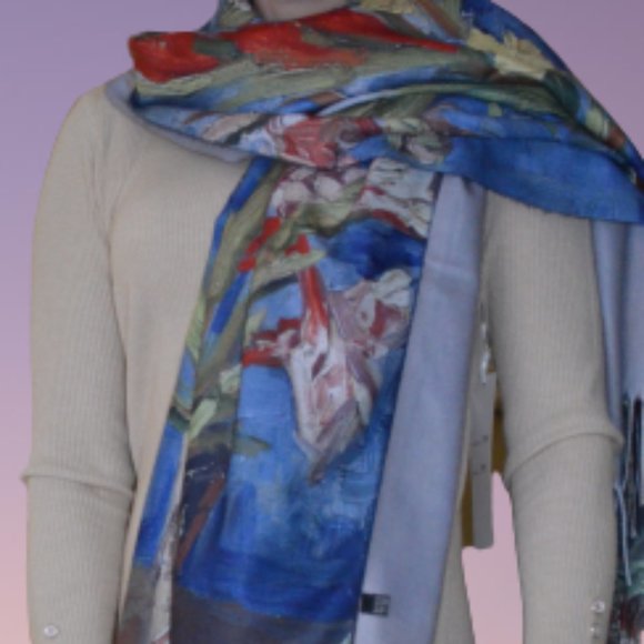 Woman extra long scarf - Picture 5 of 6